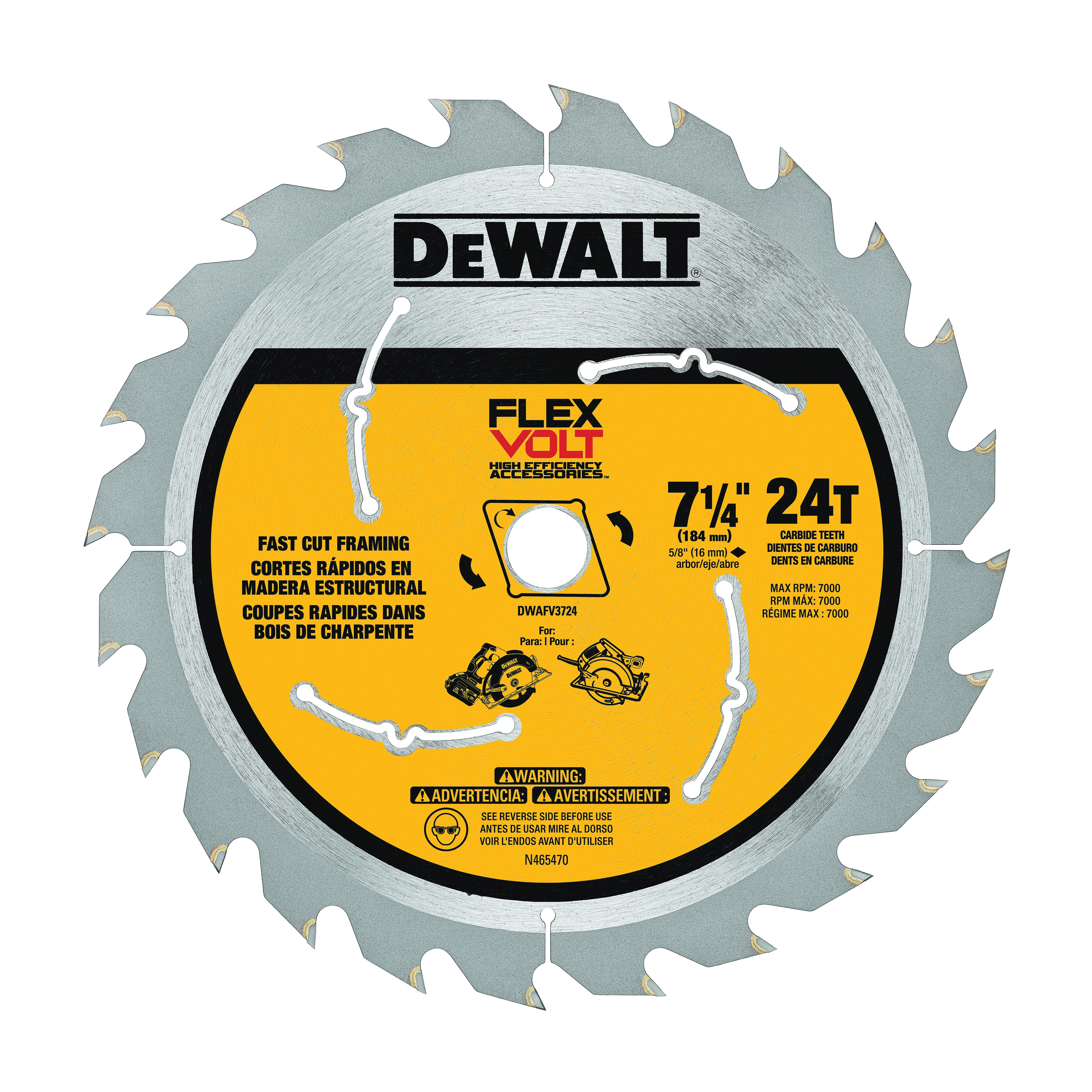 DeWALT® DWAFV37243 Circular Saw Blades