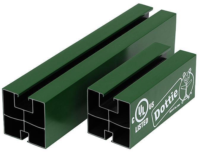 Dottie® DPS Pipe Support, 4 ft Pipe, 3/8 in Dia Rod, 3119 lb/in Load, High Strength ABS/AES, Import