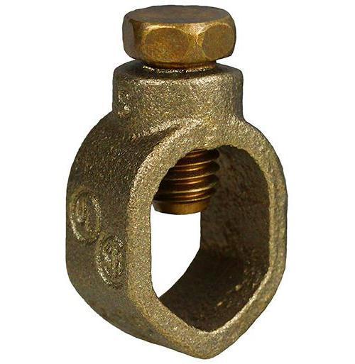 Dottie® GR34 High Strength Grounding Rod Clamp, 10 to 2 AWG Conductor, Bronze