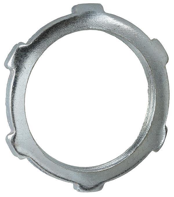 Dottie® LN38 Conduit Locknut, 3/8 in, For Use With Conduits, Steel, Zinc Plated
