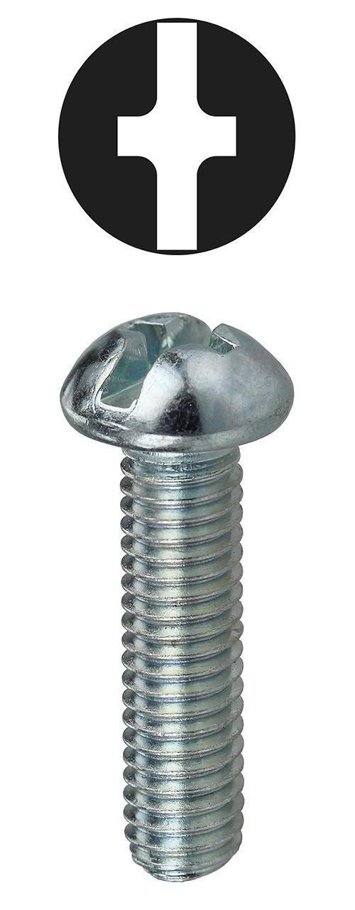 Dottie® 632PS Assorted Combination Machine Screw Kit, Steel, Round Head, Phillips®/Slotted Drive, 370 Pieces