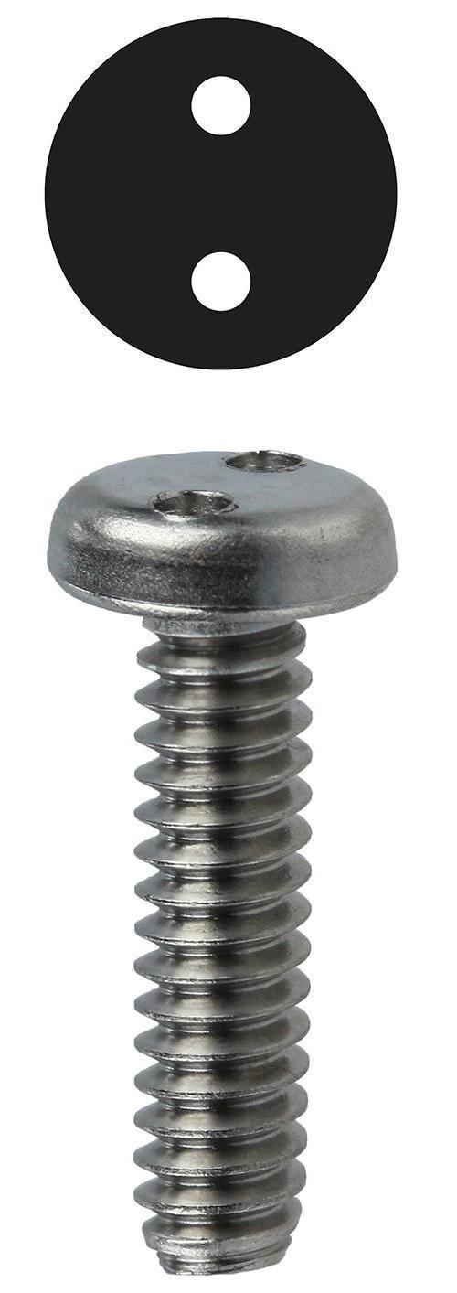Dottie® T63212SP Machine Screw, #6-32, 1/2 in OAL, 18-8 Stainless Steel, Spanner Pan Head, Spanner Drive