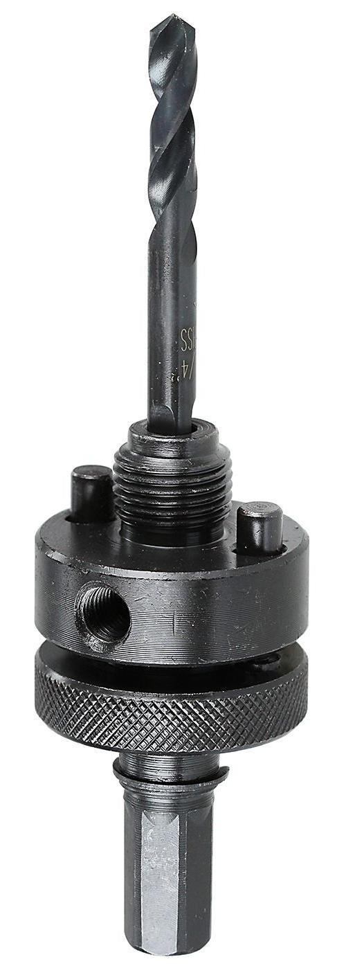 Dottie® V45P Hole Saw Tool Arbor With Pilot Drill, 1/4 in Arbor, 7/16 in Dia Hex Shank, 1/4 in Pilot Drill