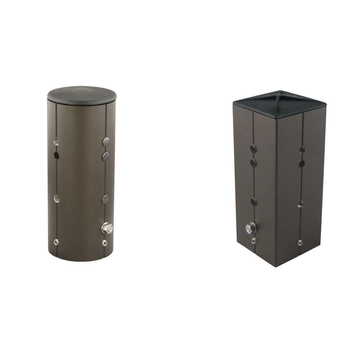EXO 201-0238-9702 4IN SQUARE PLASTIC END CAP FF Series Square Pole Cap, Plastic