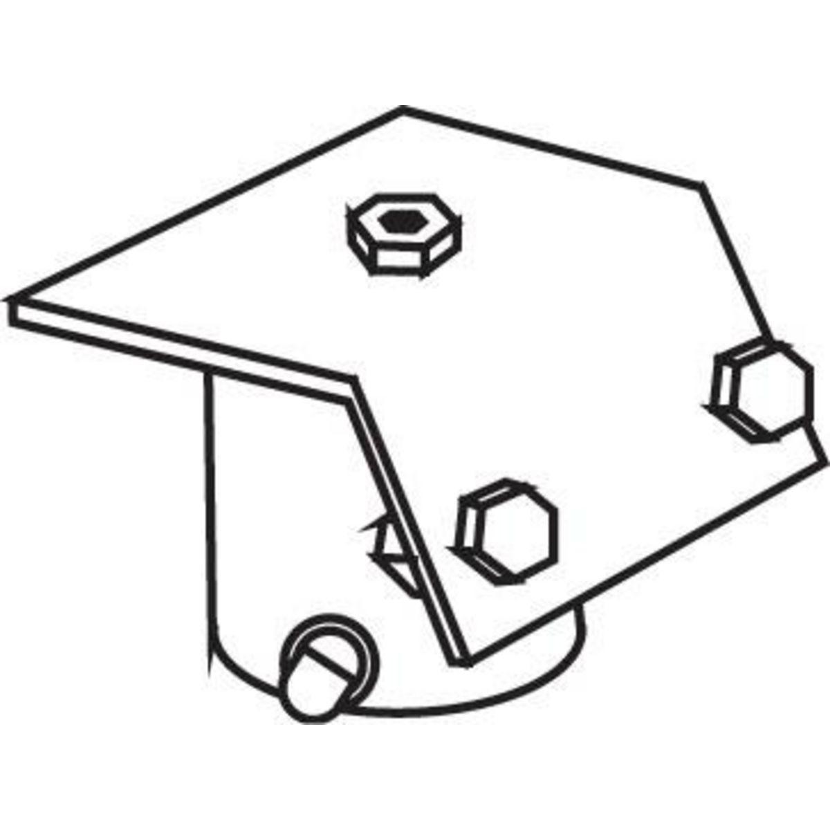 EXO VAPORTITE® 4024C Slipfitter, For Use With HID Floodlight, 2 in Pipe, 2-2/8 in OD Yoke Mount, 2-3/8 in Tenon, Steel, Dark Bronze