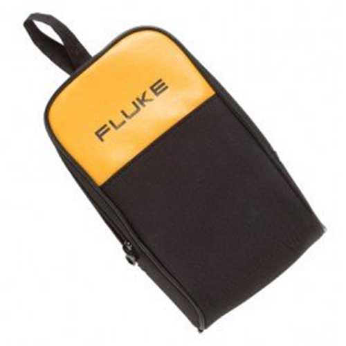 Fluke® C25 Large Soft Carrying Case, 8.6 in H x 5 in W x 2.52 in D, Polyester, Black/Yellow