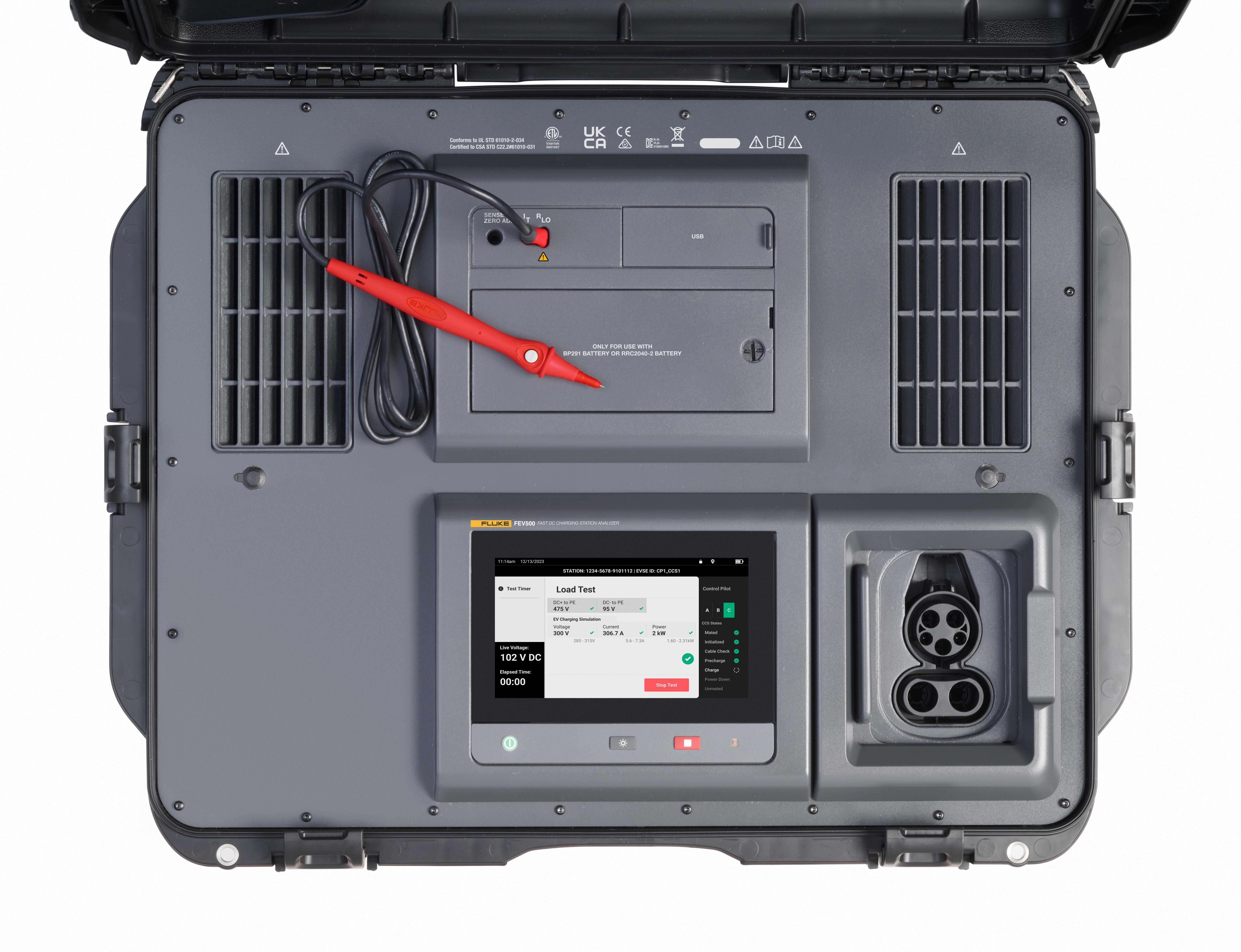 Fluke® FLK-FEV500-CCS1/FPC Electric Vehicle Charging Stations