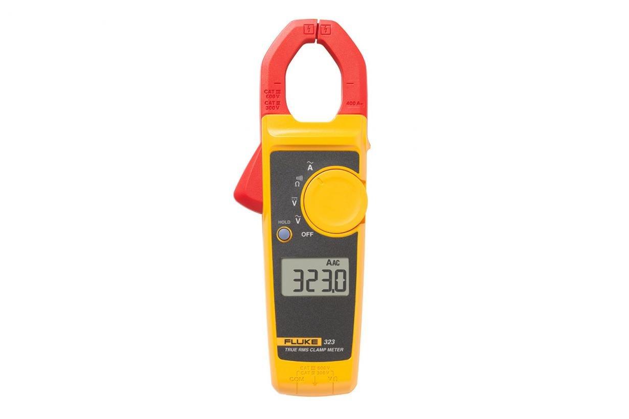 Fluke® FLUKE-323 Clamp Meter, 400 A, 600 V AC/DC, 4000 Ohm, 30 mm Jaw, Backlit Display