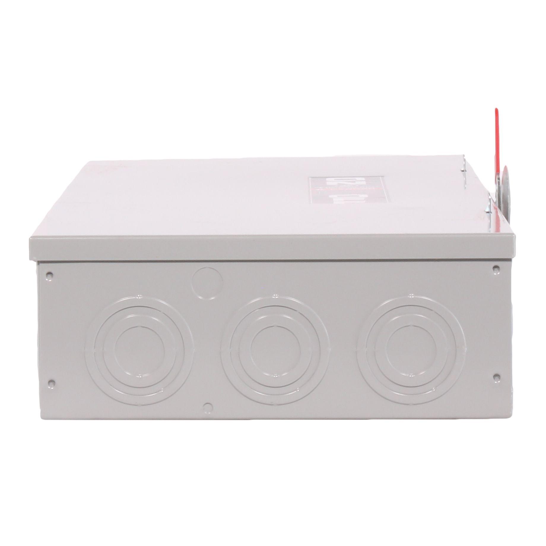 GE Spec-Setter™ TG4324 TG Series Fusible General Duty Safety Switch, 240 V AC, 200 A, 15 hp Standard Fuse/15 hp Time Delay, 3 Poles