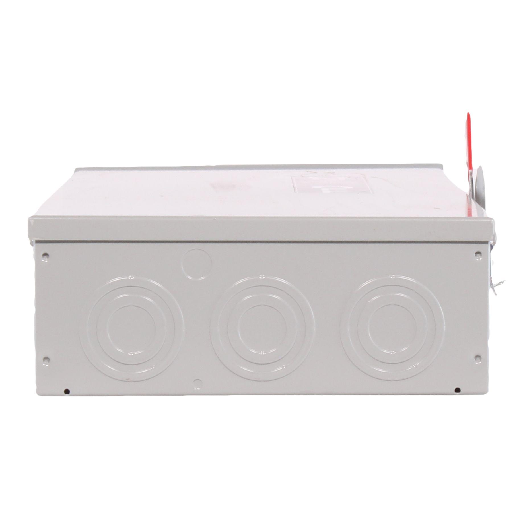 GE Spec-Setter™ TG4324R TG Series Fusible General Duty Safety Switch, 240 V AC, 200 A, 15 hp Standard Fuse/15 hp Time Delay, 3 Poles