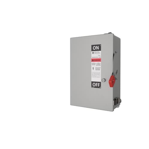GE Spec-Setter™ TH3363R TH Series Fusible Heavy Duty Safety Switch, 600 V AC, 100 A, 30 hp Standard Fuse/75 hp Time Delay, 3 Poles