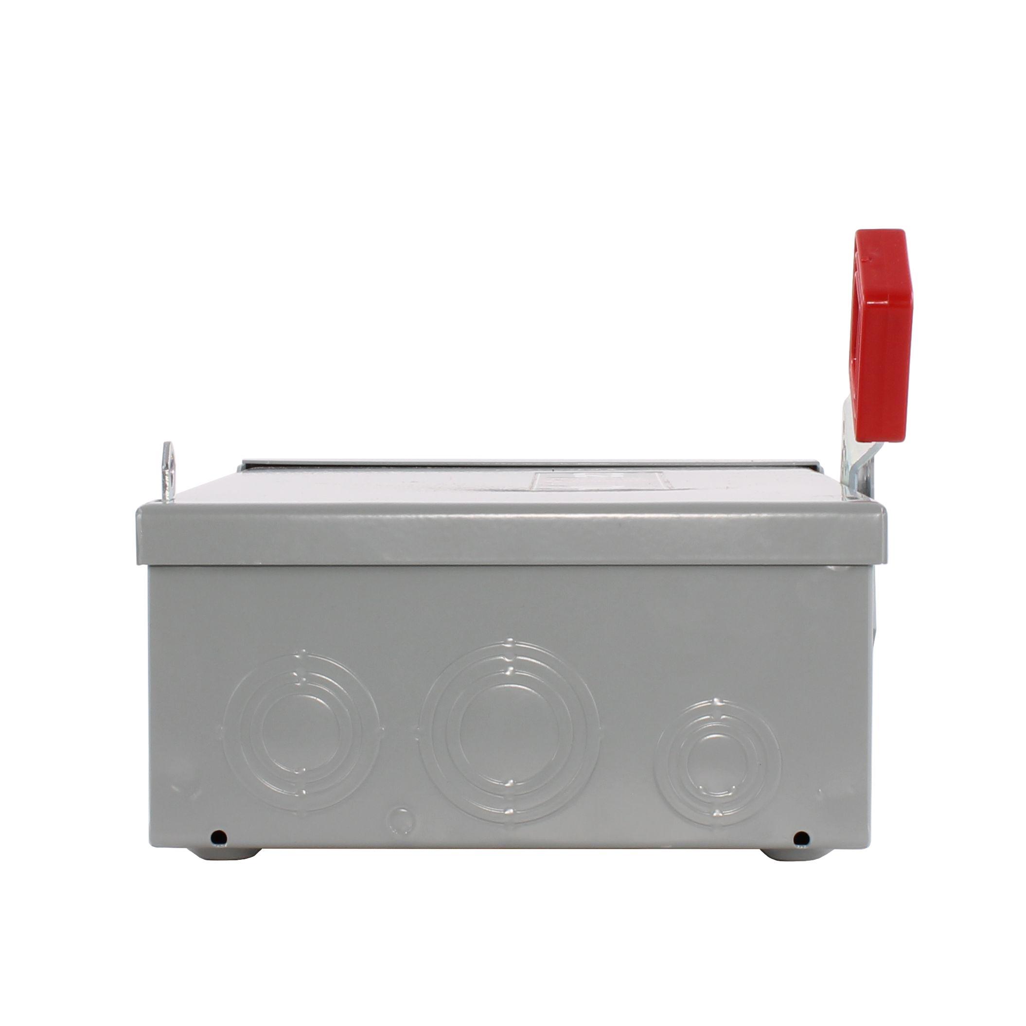 GE Spec-Setter™ TH3361R TH Series Fusible Heavy Duty Safety Switch, 600 V AC, 30 A, 7-1/2 hp Standard Fuse/20 hp Time Delay, 3 Poles