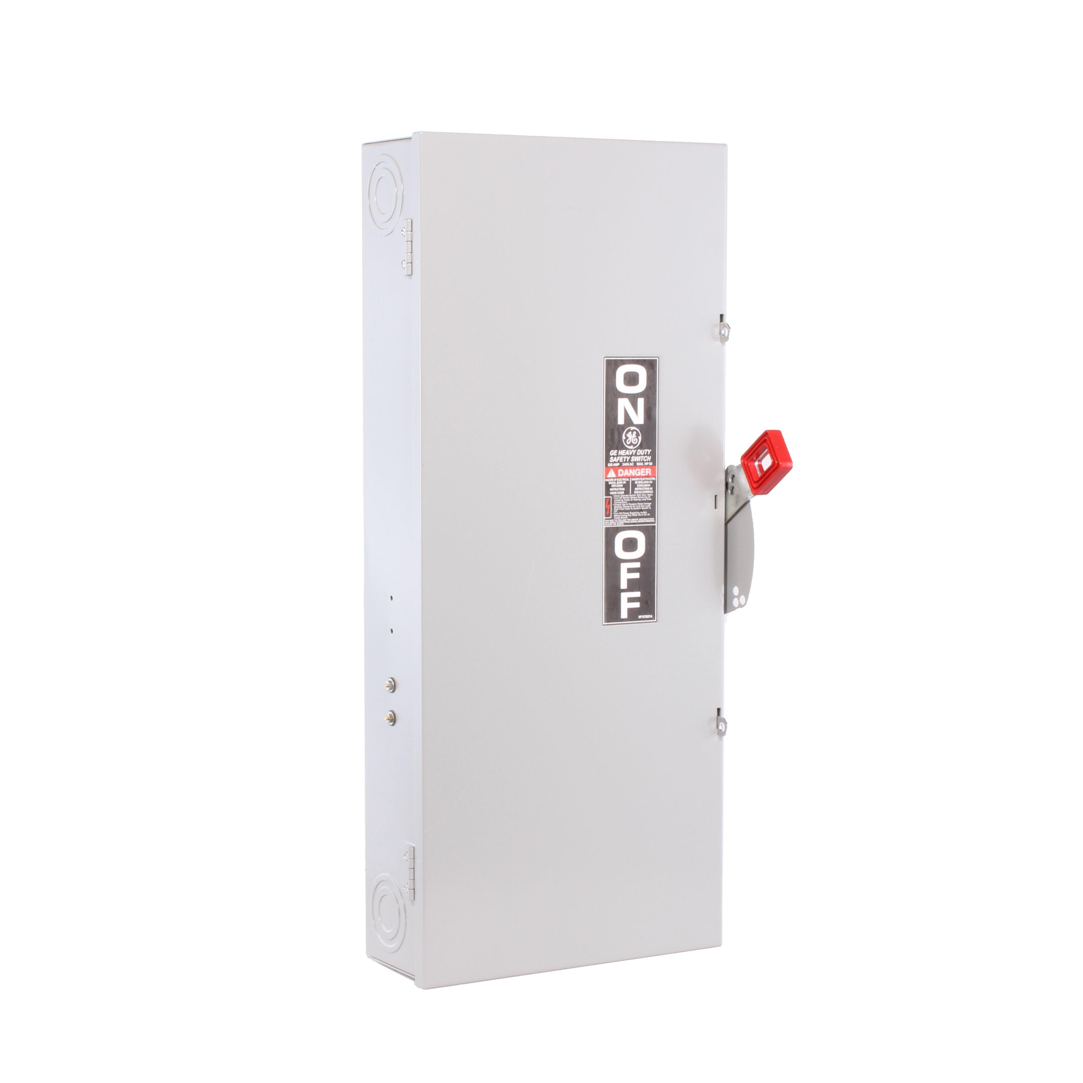 GE Spec-Setter™ TH4324 Fused Heavy Duty Safety Switch, 240 V AC, 200 A, 25 hp, 3 Poles