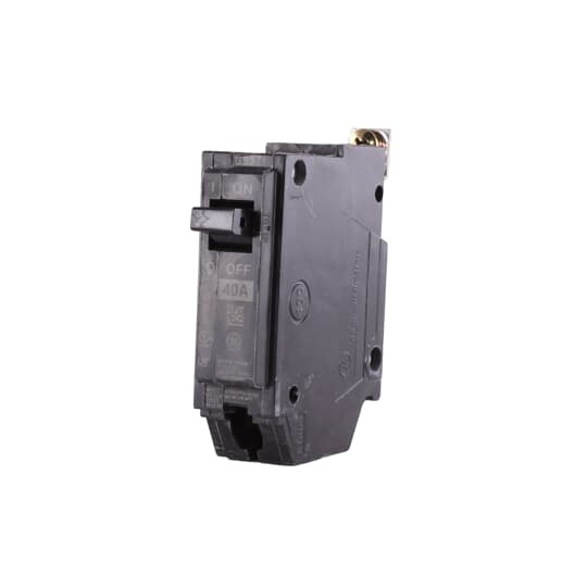 GE THQB1140 Type THQB Molded Case Miniature Supplementary Protector, 120/240 V AC, 40 A, 10 kA Interrupt, 1 Pole, Thermal Magnetic Trip