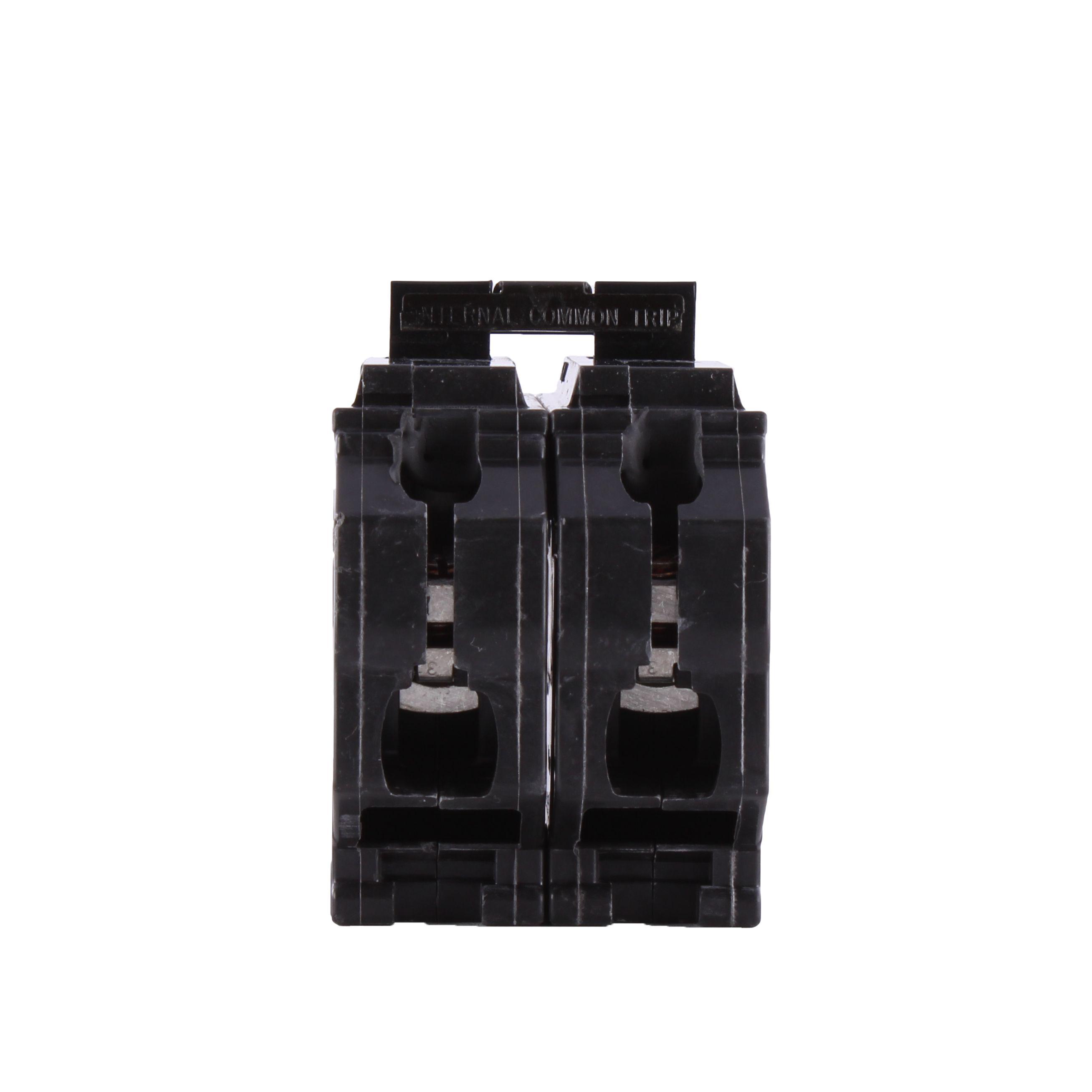 GE Q-Line® THQL21110 Type THQL Compact Molded Case Circuit Breaker, 120/240 V AC, 110 A, 10 kA Interrupt, 2 Poles, Thermal Magnetic Trip