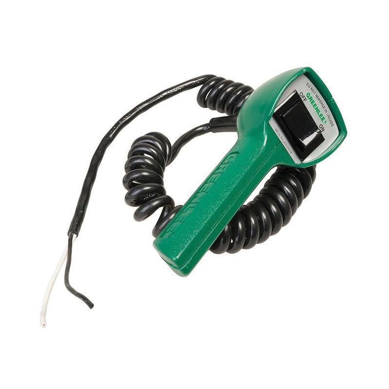 Greenlee® 32363 Pendent Switch Unit, For Use With 915, 960 and 980 Hydraulic Power Pump, 120 V AC Voltage Rating, Piston Grip Contact, Plastic, Green
