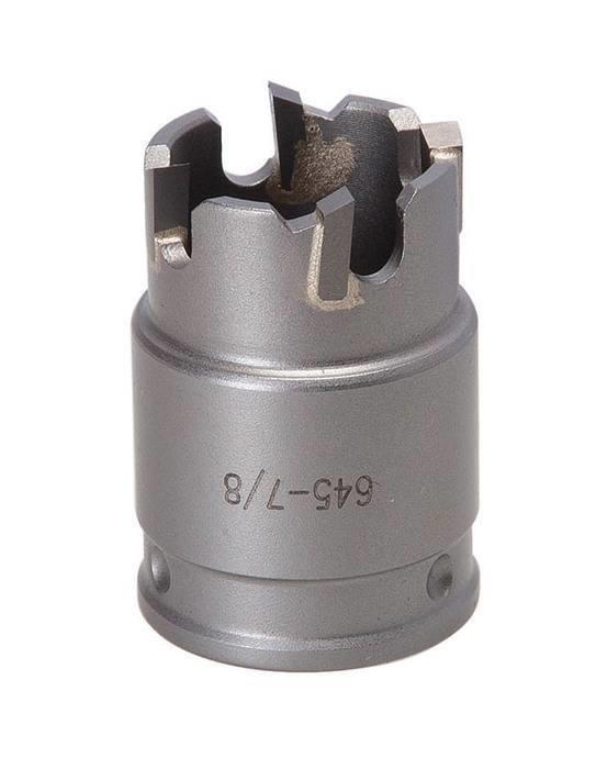 Greenlee® 645-1-1/8 Quick-Change Hole Cutter, 1-1/8 in Dia, 8 ga D Cutting, Tungsten Carbide Tip Cutting Edge, 3/8 in Arbor