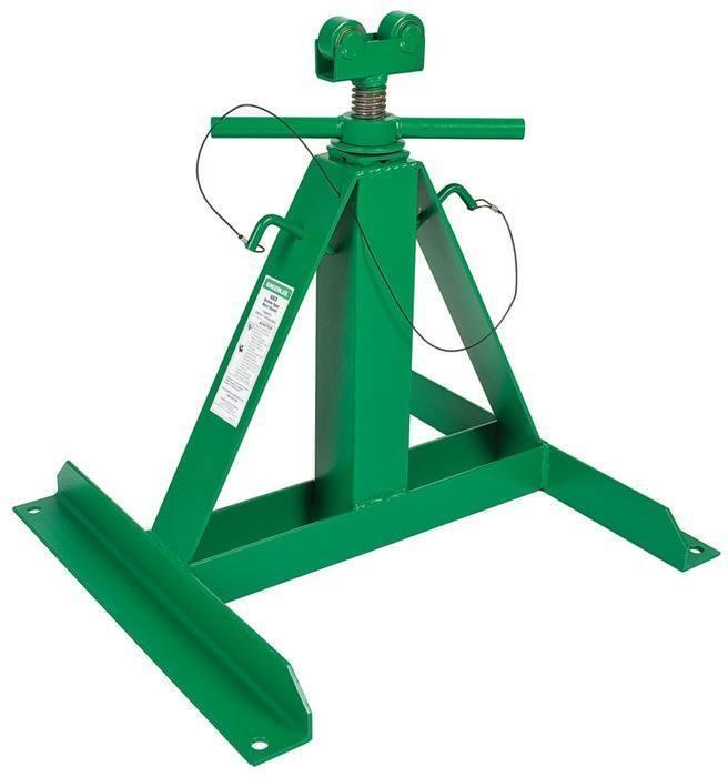 Greenlee® 683 Adjustable Screw Jackstand Reel Assembly, 2500 lb Load, 24 in L x 22 to 54 in H, Steel
