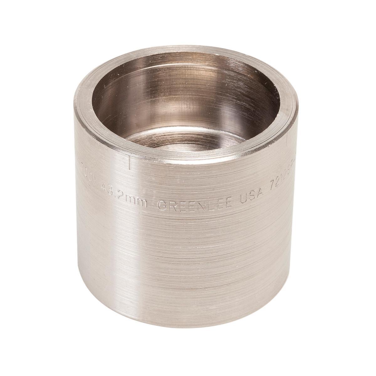 Greenlee® Speed Punch® 7212SP-1-1/4D Replacement Knockout Die, 1-1/4 in Conduit/Pipe, 1.701 in ID Knockout, Carbon Steel, 10 ga