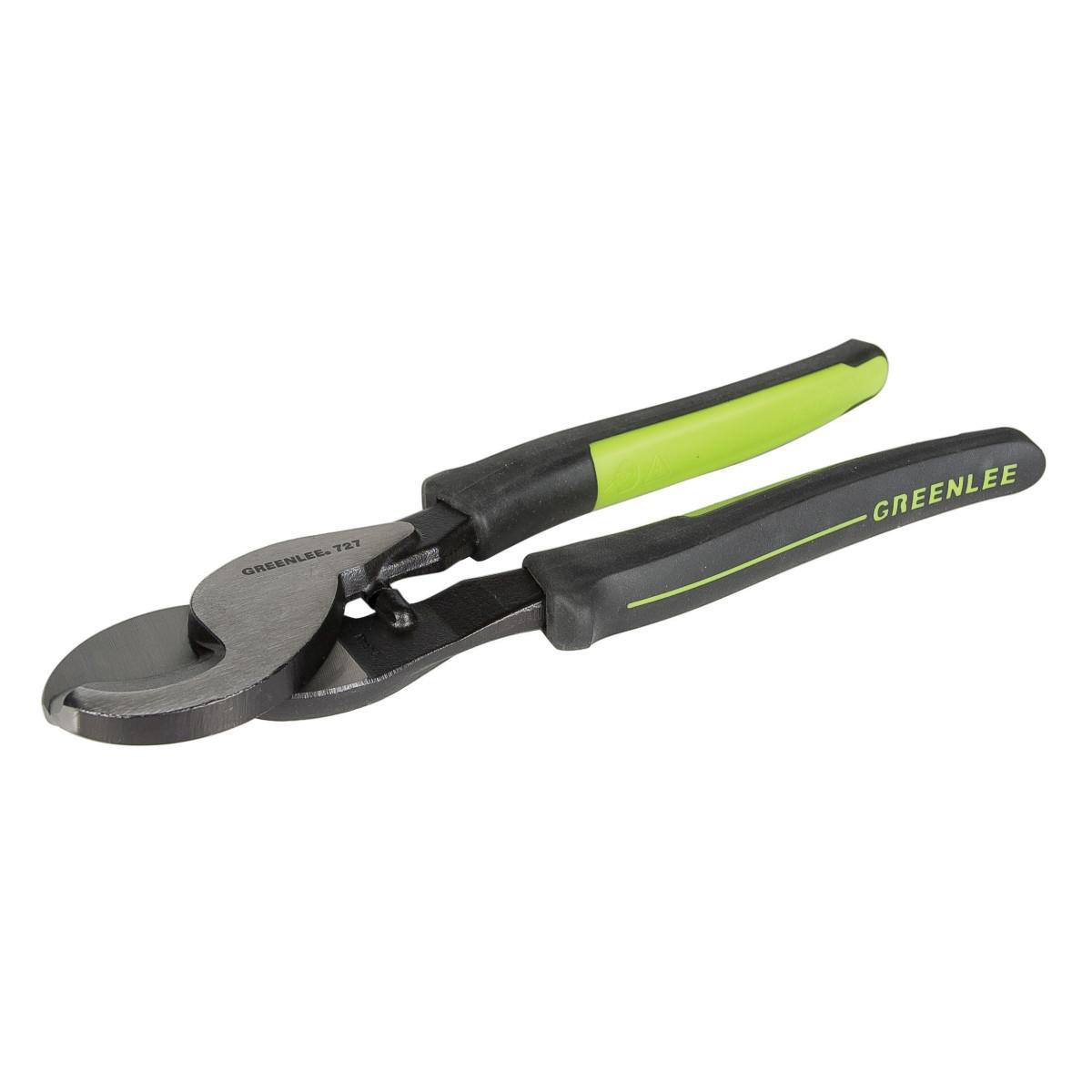 Greenlee® 727M Cable Cutter, 2/0 AWG Aluminum/Copper Cable/Wire, 9-1/4 in OAL, Forged Steel Jaw