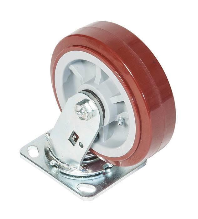 Greenlee® CS6 Swivel Caster, 900 lb, 6 in Dia, Polyurethane over Polyolefin