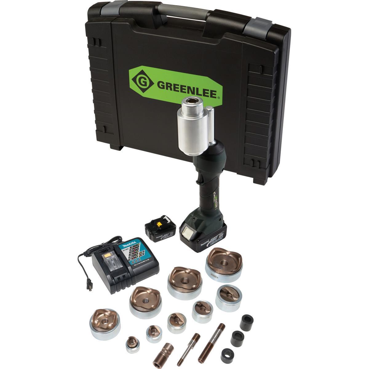 Greenlee® Intelli-PUNCH™ LS100X11SS4 Punch Driver Tool, 10 ga Mild Steel Punch Capacity, 11 ton Max Operating Force, Single Trigger Control, Power Source: Hydraulic Battery