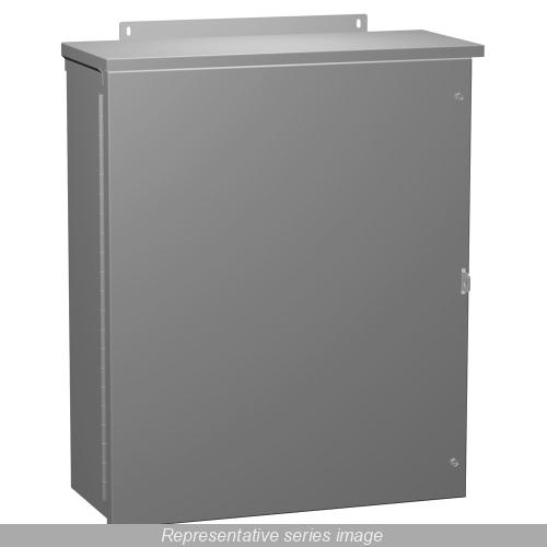 Hammond® C3R16166HCR Enclosure, 16 in W x 6 in D x 16 in H, NEMA 3R, 14/16 ga Steel