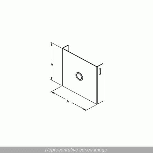 Hammond® CWCP8 Wireway End Plate-Caps-Flanges