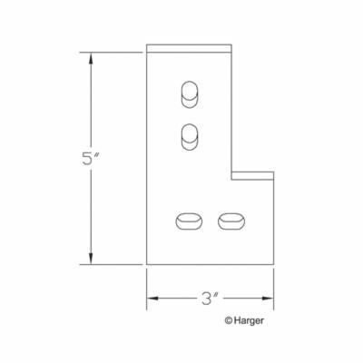 Harger® CU1435EL90FLKIT Ground Plates