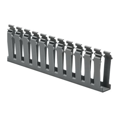 HellermannTyton SLA1X3-PVC-GY Slotted Wall Wiring Ducts