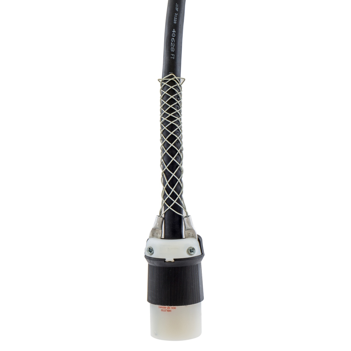 Hubbell Wiring Device-Kellems 07310005 2-Eyelet Light Duty Standard I-Grip, 0.85 to 1 in Cable Openings, Steel, Galvanized/Plastic Coated