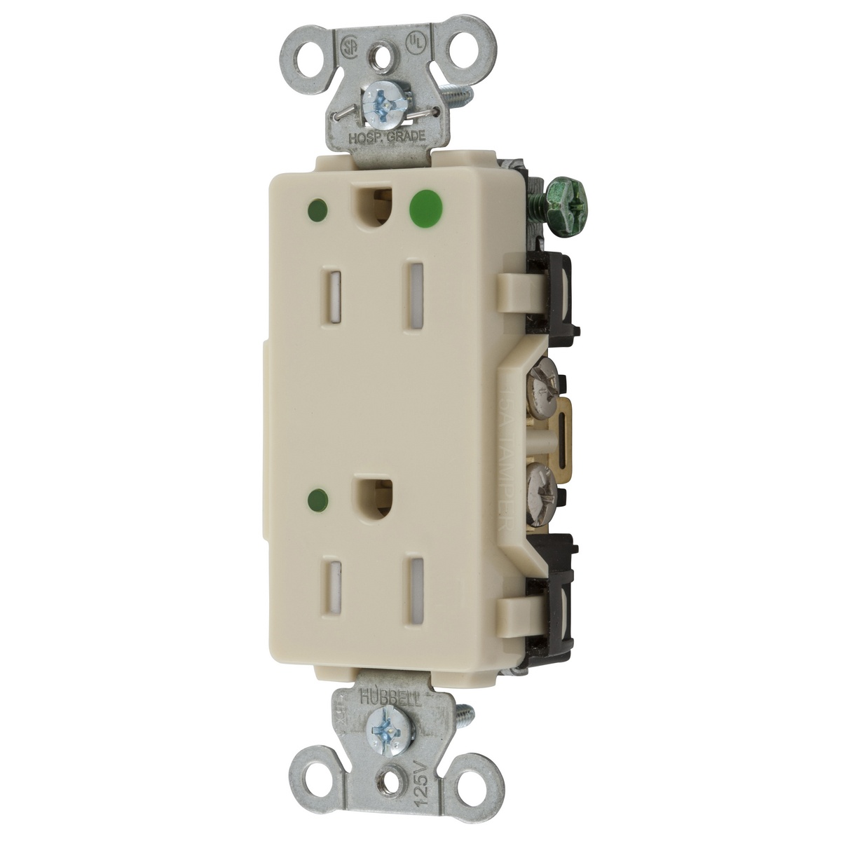 Hubbell Wiring Device-Kellems 2172IVLTRA Straight Blade Receptacles