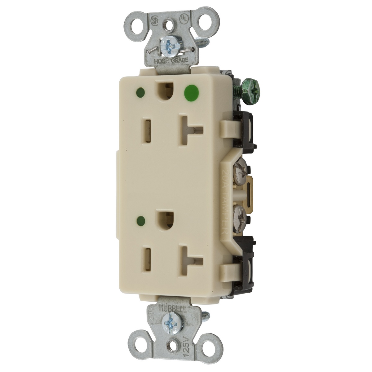 Hubbell Wiring Device-Kellems 2182IVLTRA Straight Blade Receptacles