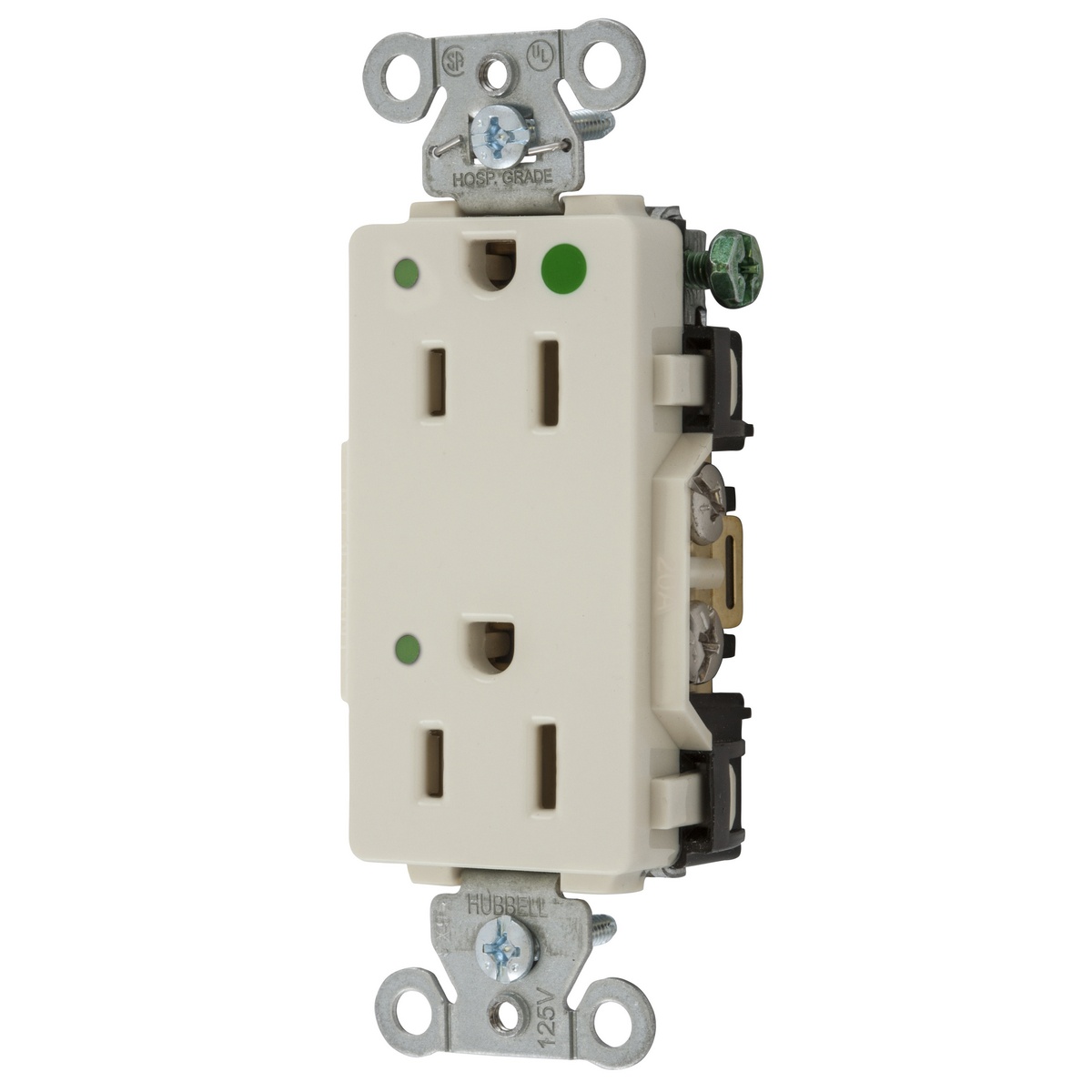 Hubbell Wiring Device-Kellems 2182LAL Straight Blade Receptacles