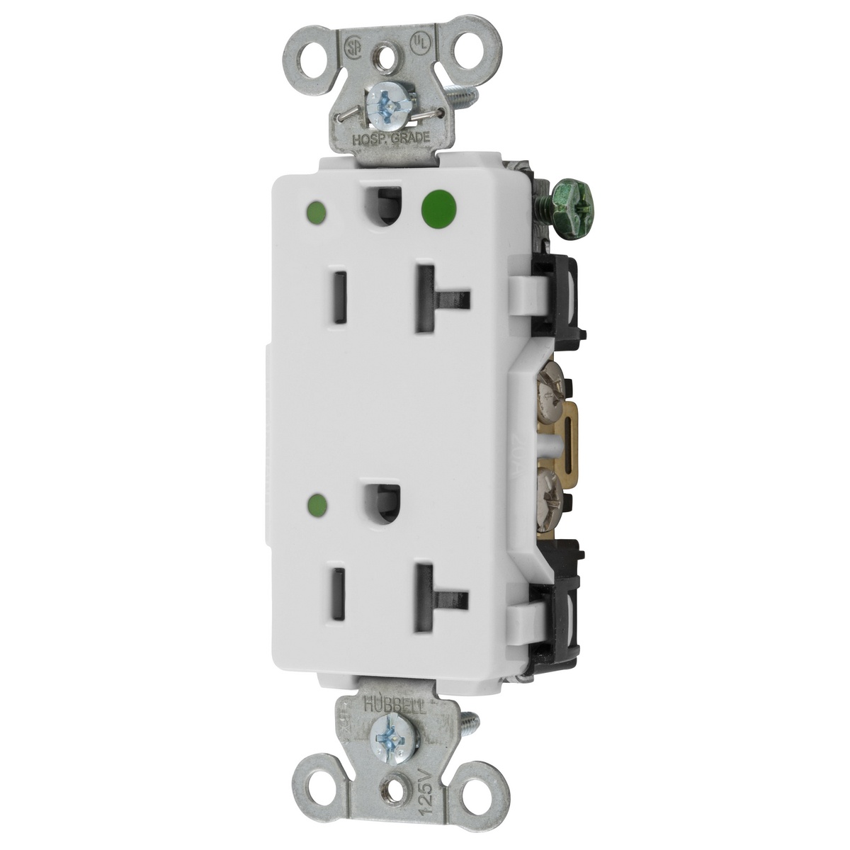 Hubbell Wiring Device-Kellems 2182WL Straight Blade Receptacles