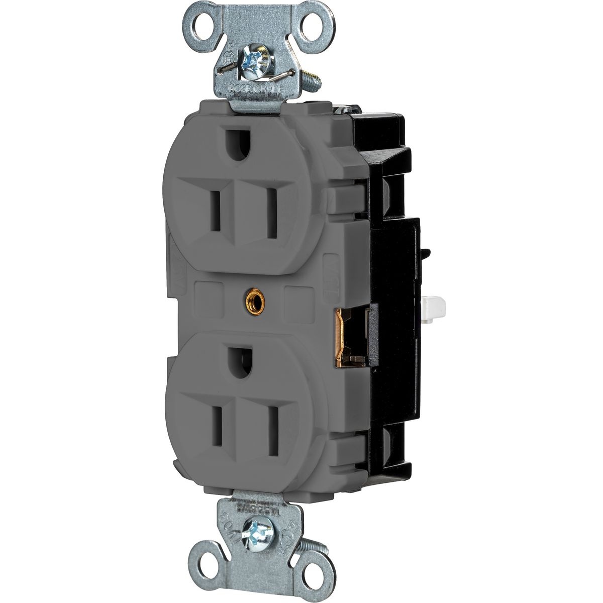 Hubbell Wiring Device-Kellems 5262STGY Straight Blade Receptacles