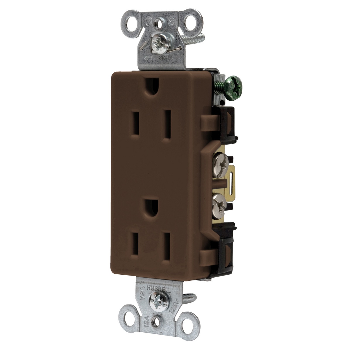 Hubbell Wiring Device-Kellems DR15 Straight Blade Receptacles