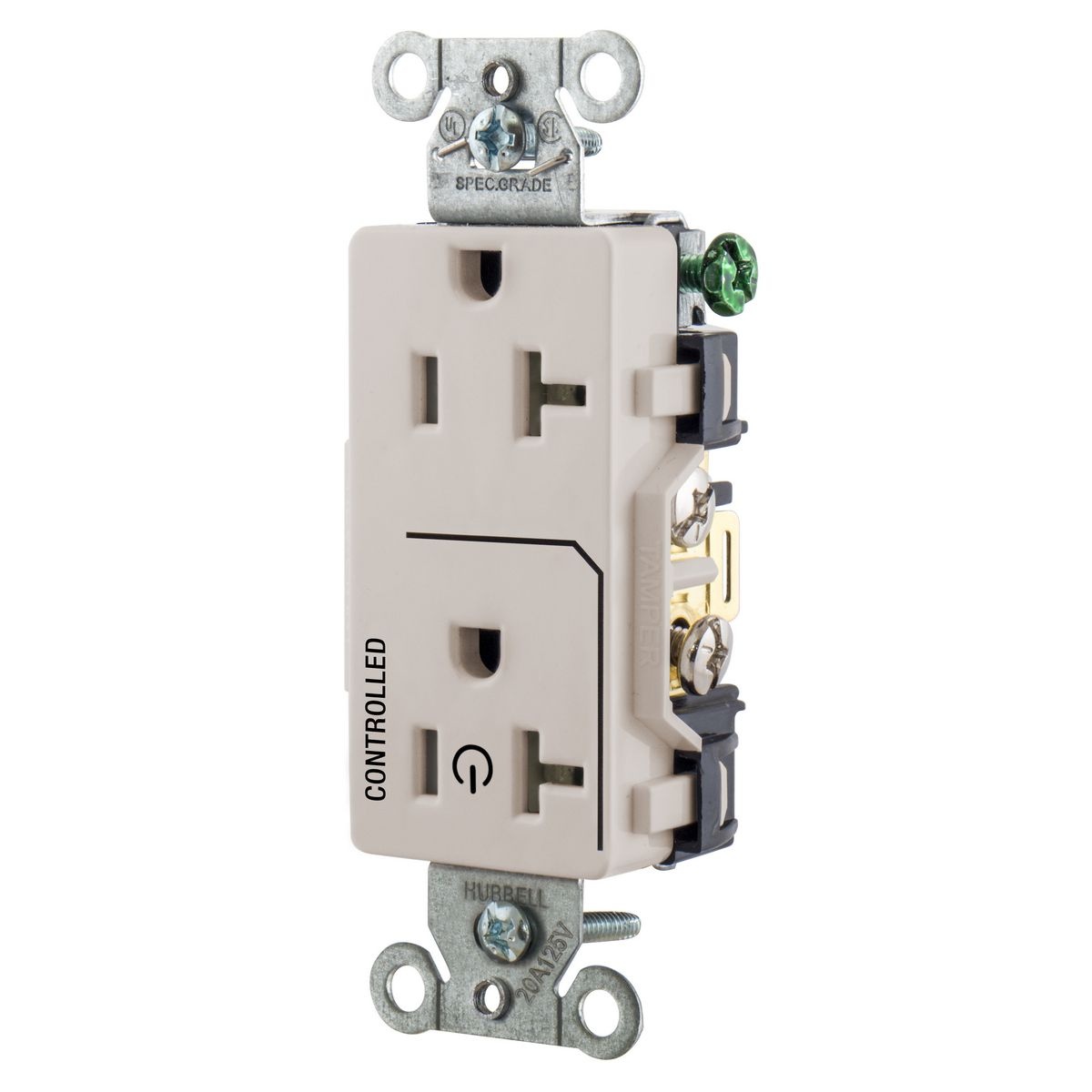Hubbell Wiring Device-Kellems DR20C1LA Straight Blade Receptacles