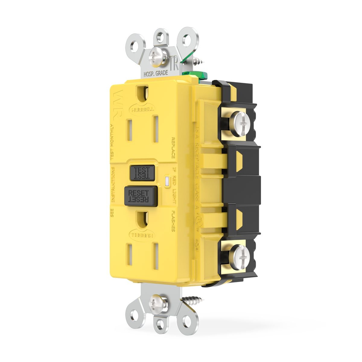 Hubbell Wiring Device-Kellems GFSG5262YEL GFCI Receptacles