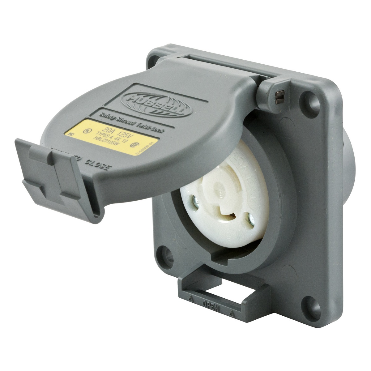 Hubbell Wiring Device-Kellems HBL2310SW Locking Receptacles