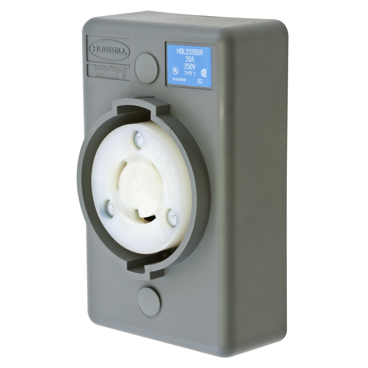 Hubbell Wiring Device-Kellems HBL2320SR Locking Receptacles