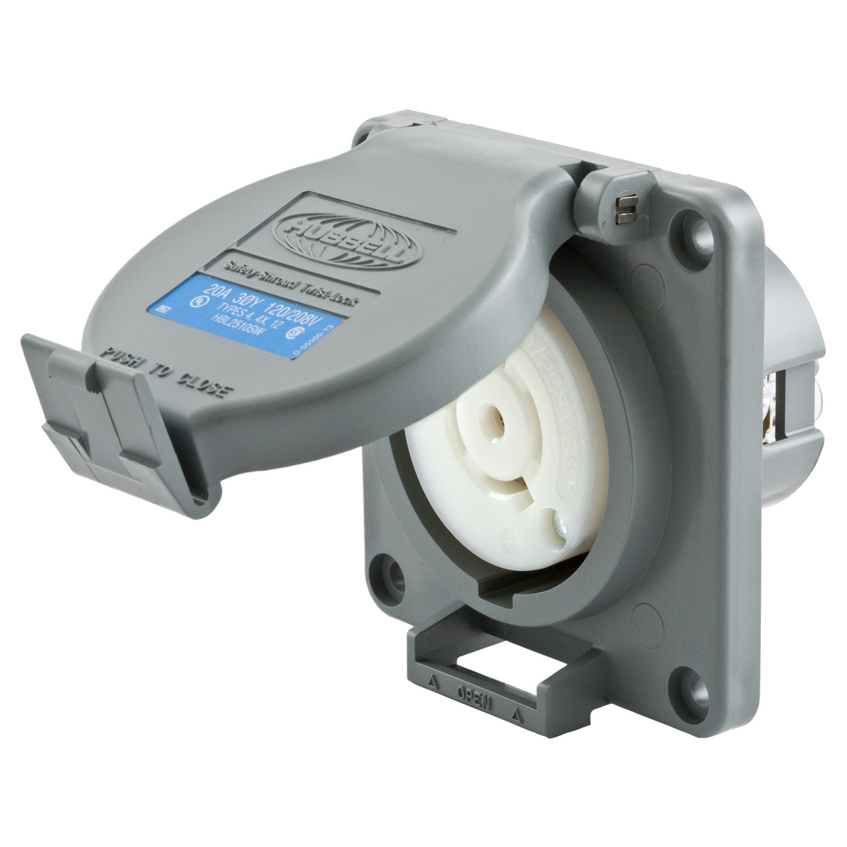 Hubbell Wiring Device-Kellems HBL2510SW Locking Receptacles
