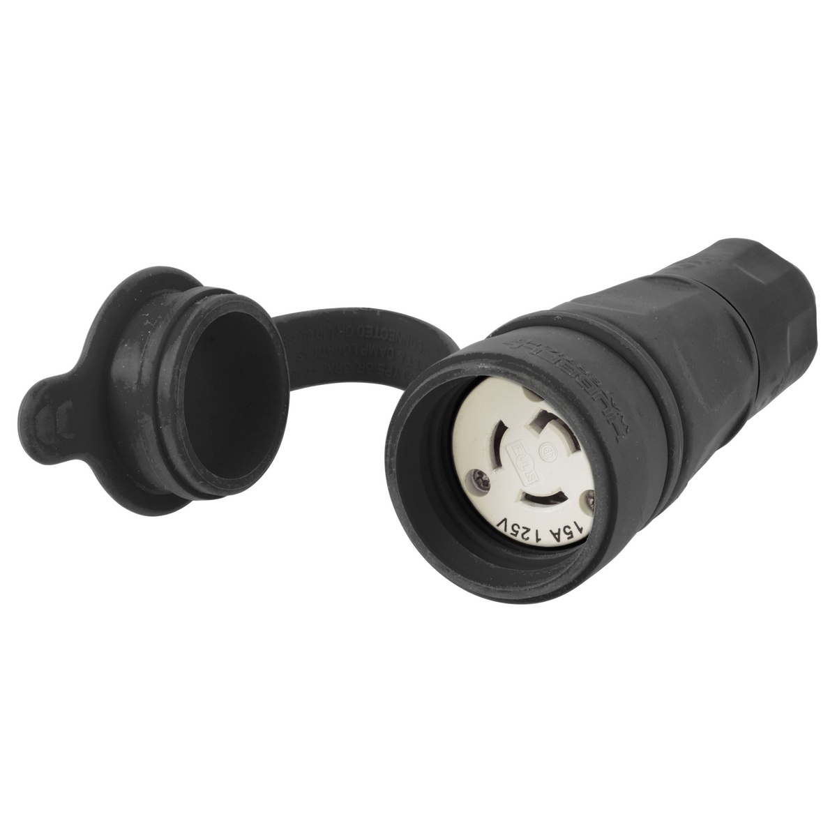 Hubbell Wiring Device-Kellems HBL25W47BK Locking Connectors