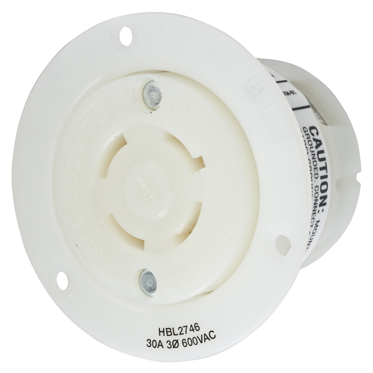 Hubbell Wiring Device-Kellems HBL2746 Locking Flanged Inlets & Outlets