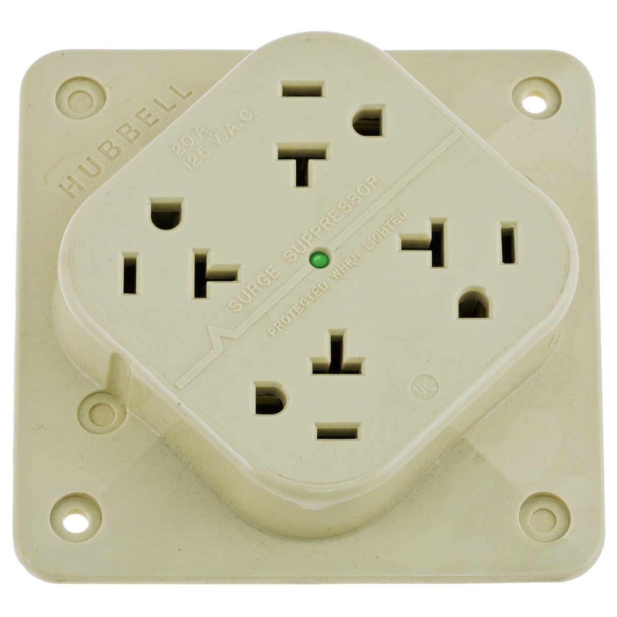 Hubbell Wiring Device-Kellems HBL420IS Straight Blade Surge Suppressions