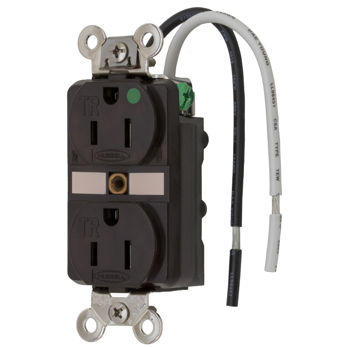 Hubbell Wiring Device-Kellems HBL8200SGA Straight Blade Receptacles