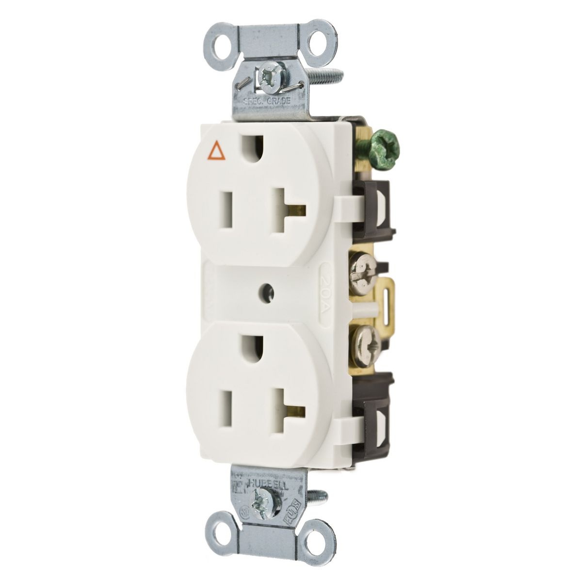 Hubbell Wiring Device-Kellems IG5352W Straight Blade Receptacles