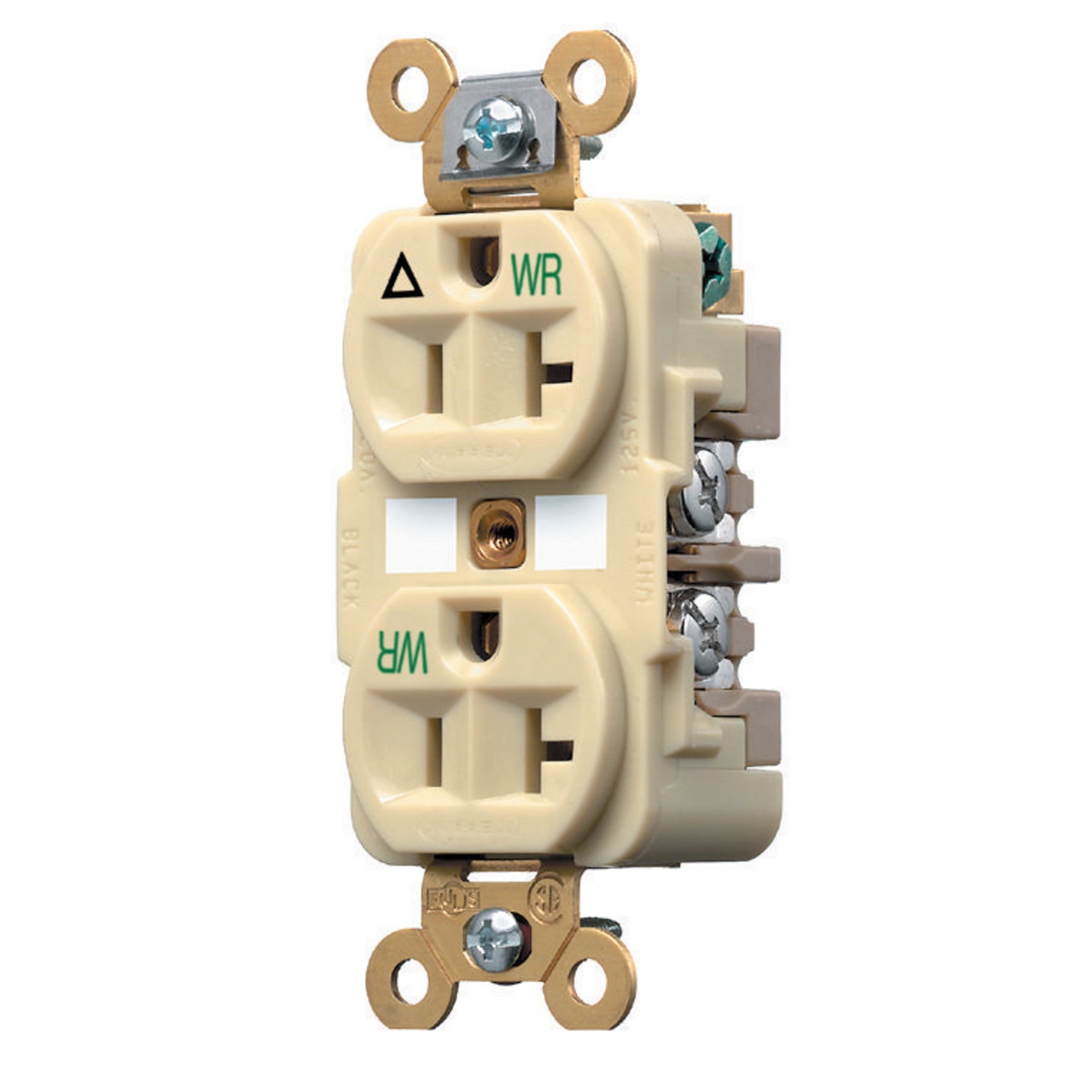 Hubbell Wiring Device-Kellems IG5362IWR Straight Blade Receptacles
