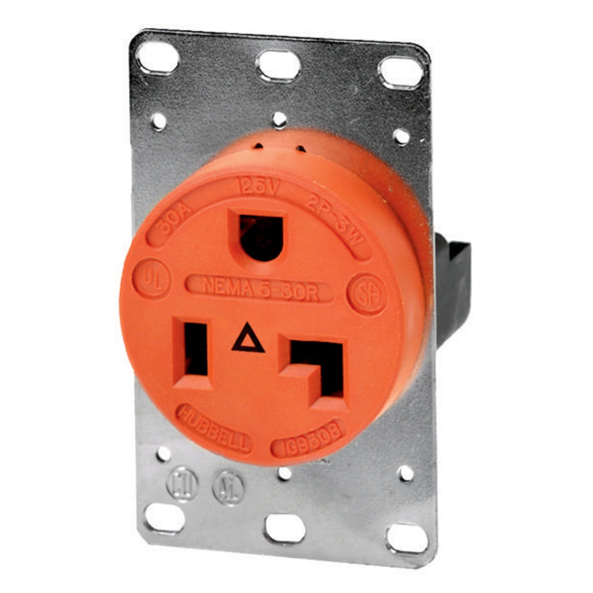 Hubbell Wiring Device-Kellems IG9308 Straight Blade Receptacles