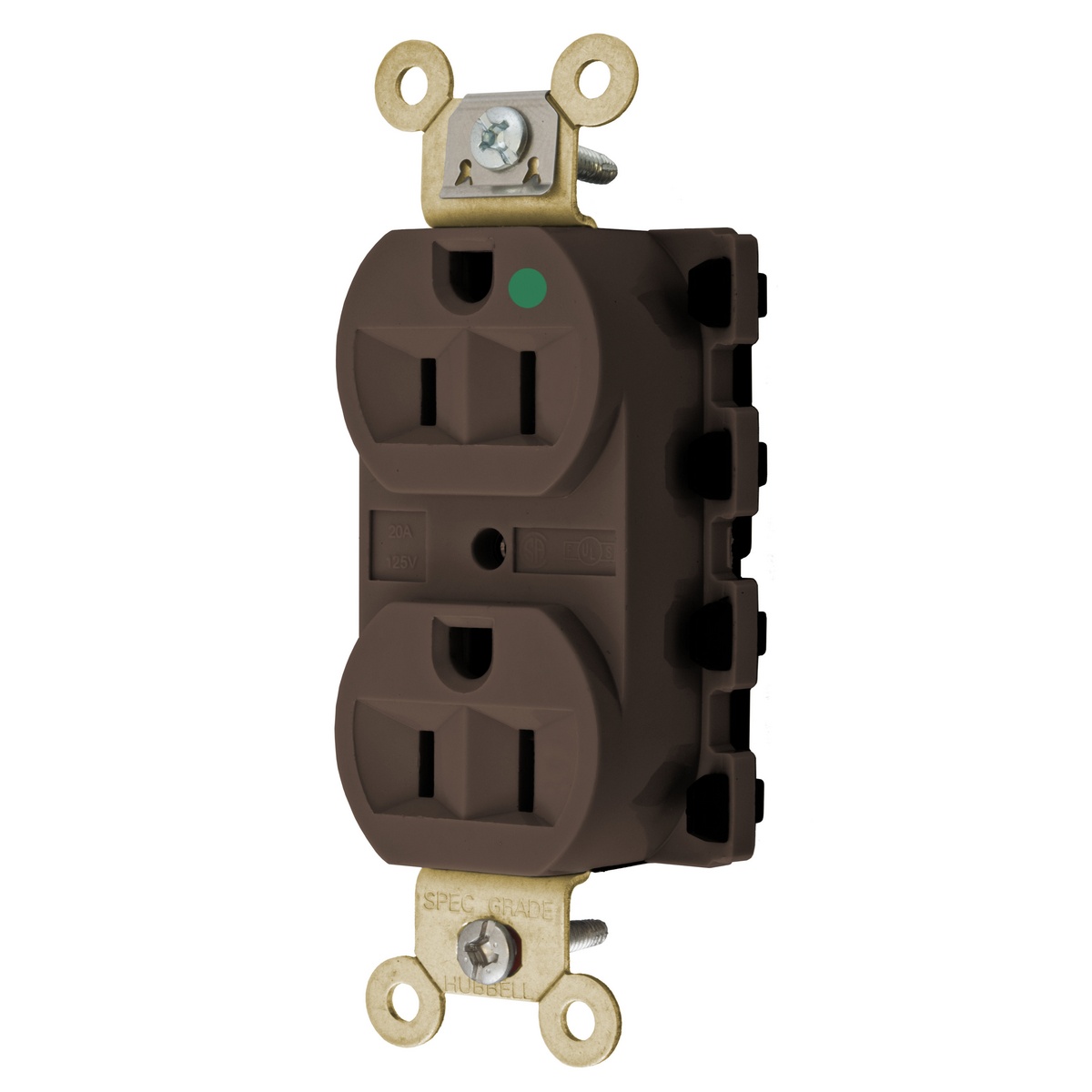 Hubbell Wiring Device-Kellems SNAP8200A Straight Blade Receptacles